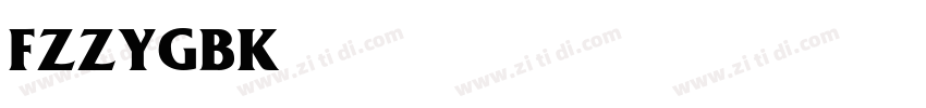 FZZYGBK Quadrata字体转换